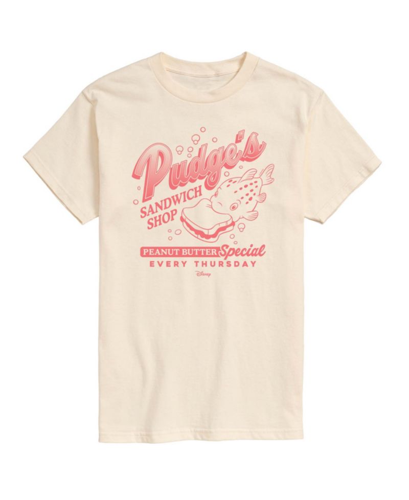 Men's Lilo and Stitch Pudges Sandwich Shop Graphic T-Shirt
