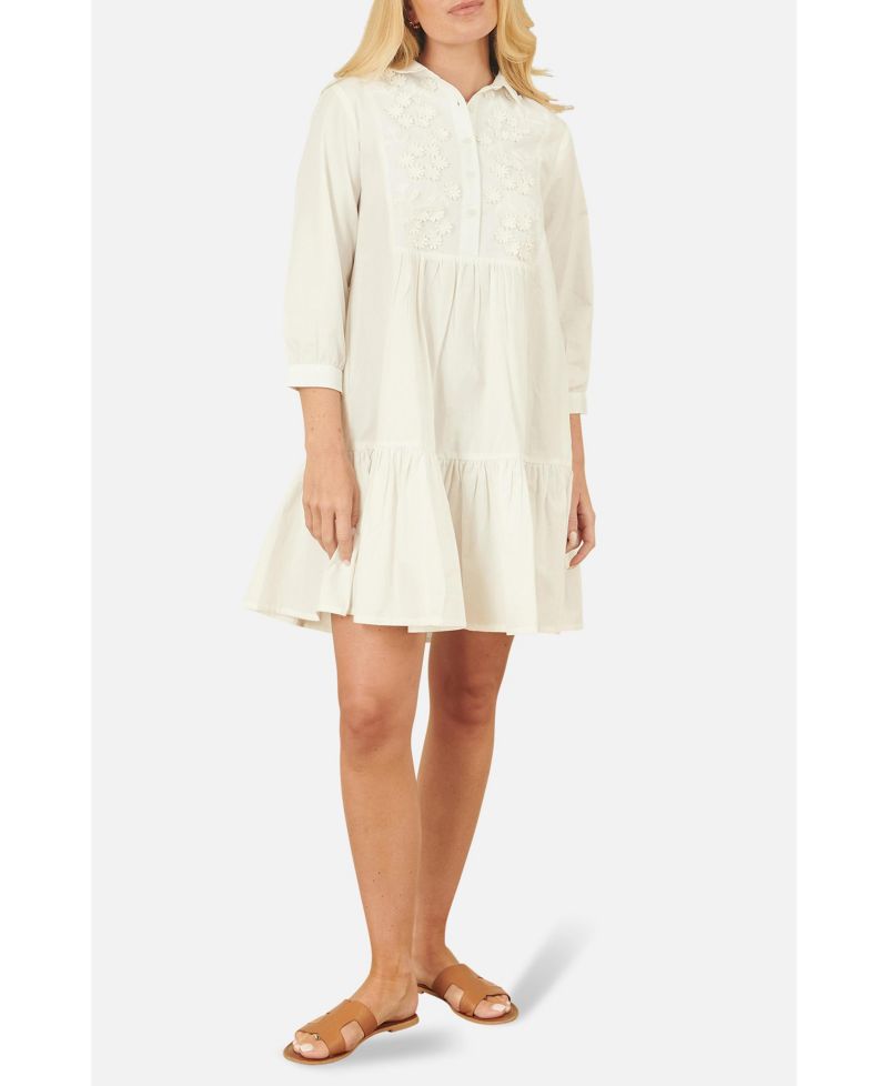 Women's Cotton Flower Tunic Dress