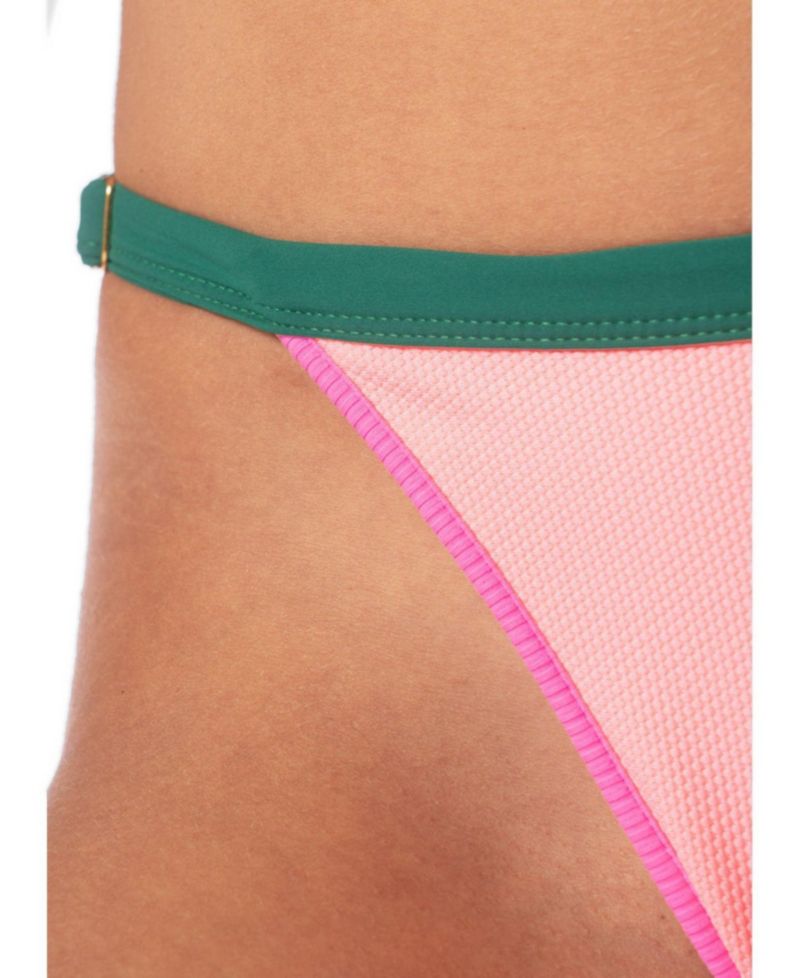Women's Strawberry Breeze Islandia High-Rise Reversible Cheeky Bikini Bottom