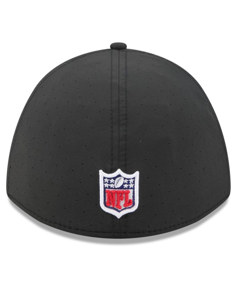 Men's Black Buffalo Bills 2026 NFL Cruical Catch 39THIRTY M-Crown Stretch Hat