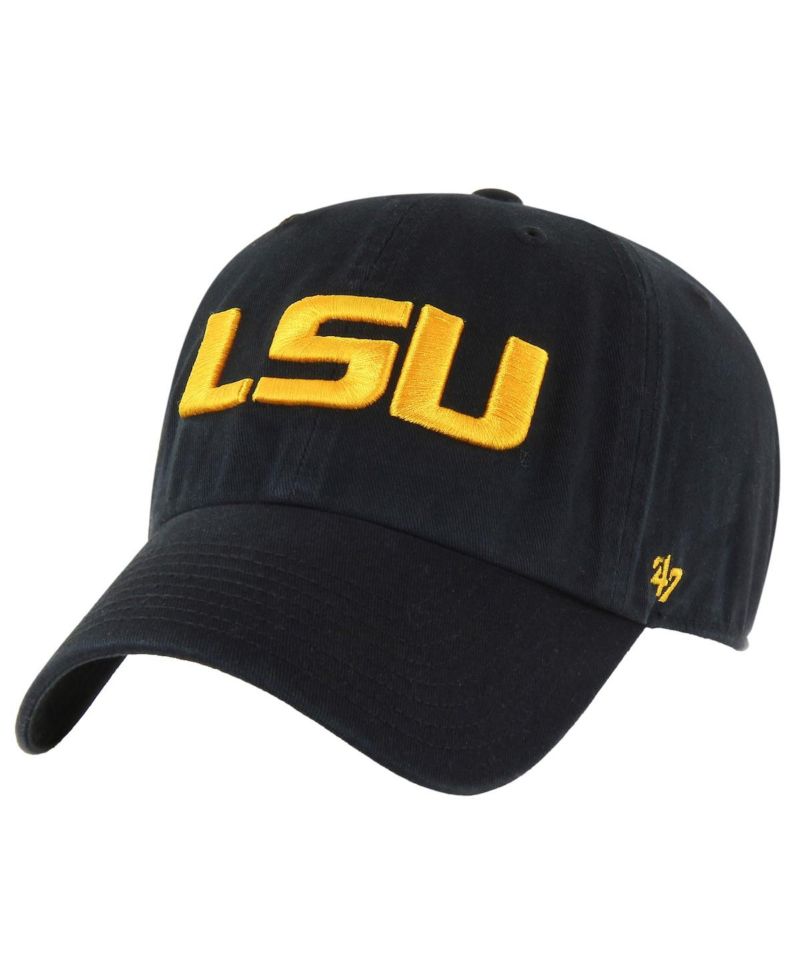 Men's Black LSU Tigers Clean Up Adjustable Hat