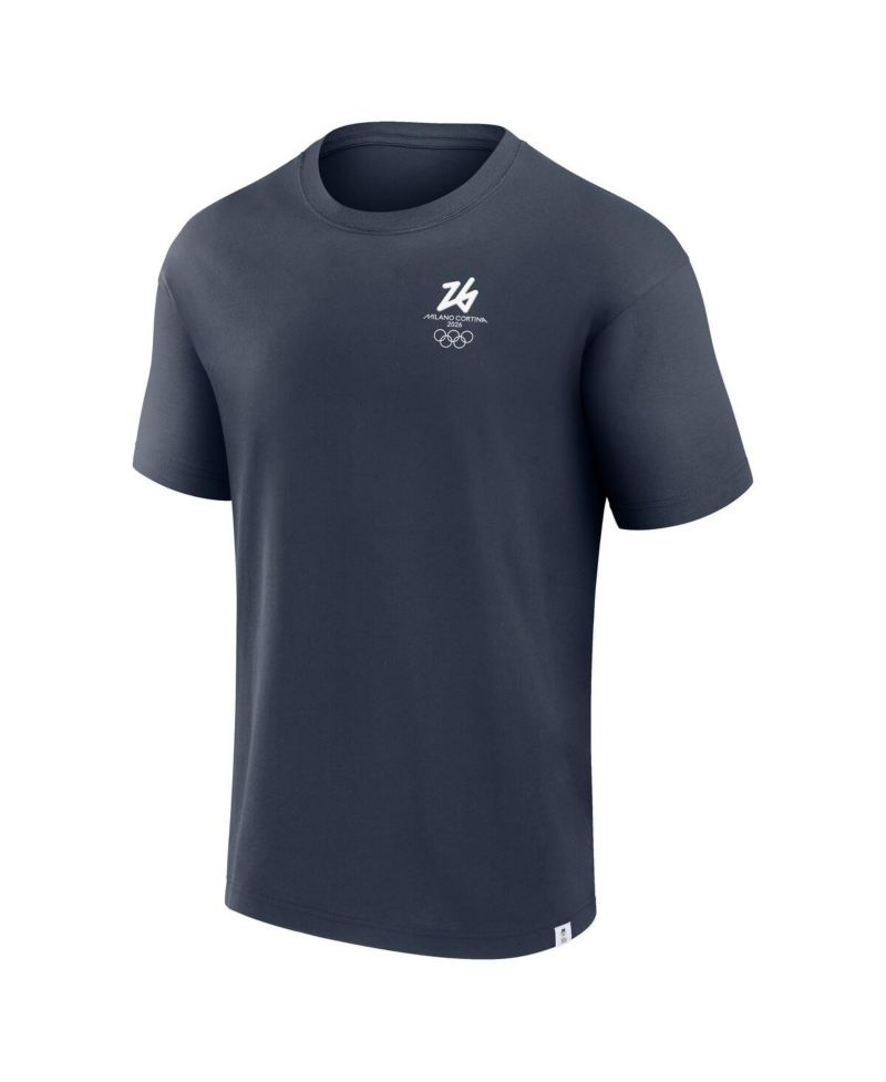 Men's Blue Milano Cortina 2026 Winter Olympics Fashion T-Shirt