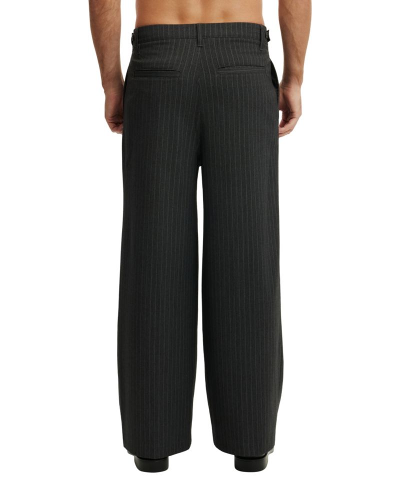 Men's Super Baggy Pleated Wide-Leg Pants