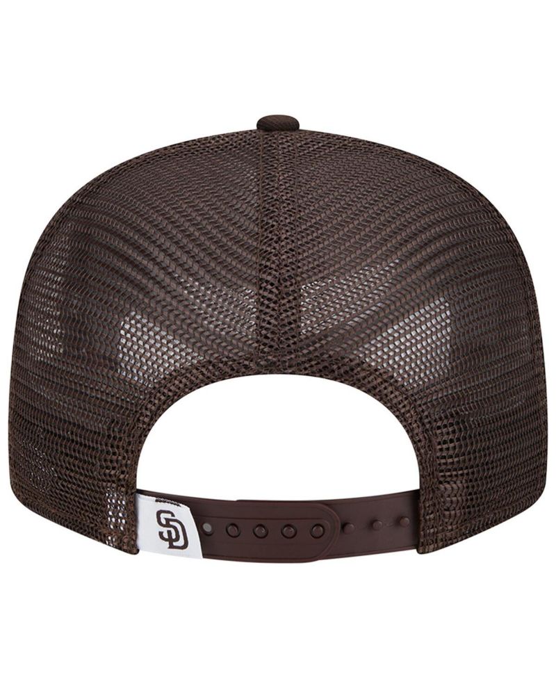 Men's Brown San Diego Padres Team Color Trucker 9FIFTY Snapback Hat