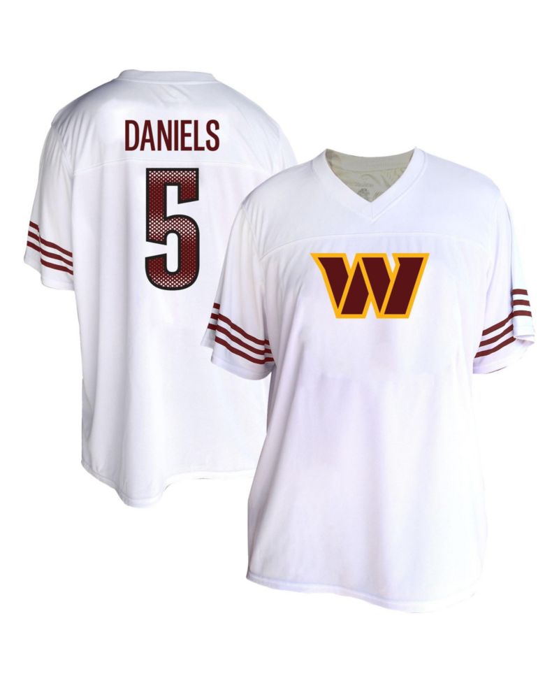 Women's Plus Size Washington Commanders Jayden Daniels Relaxed-Fit Jersey