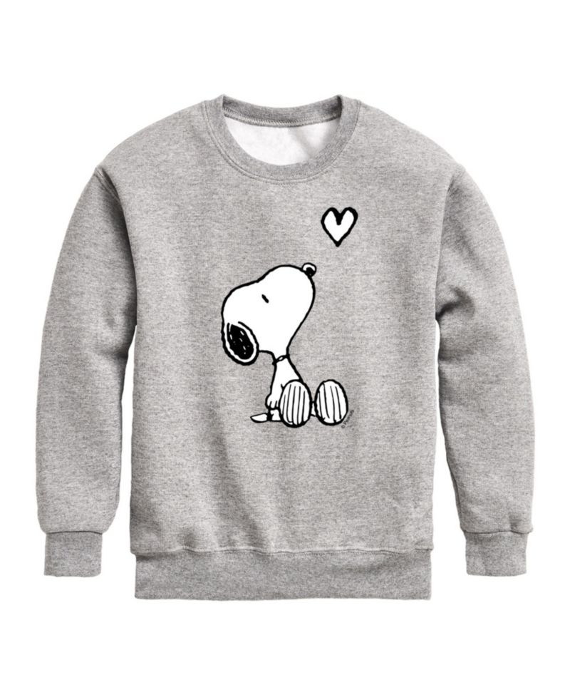 Hybrid Big Boys Snoopy Heart Graphic Sweatshirt