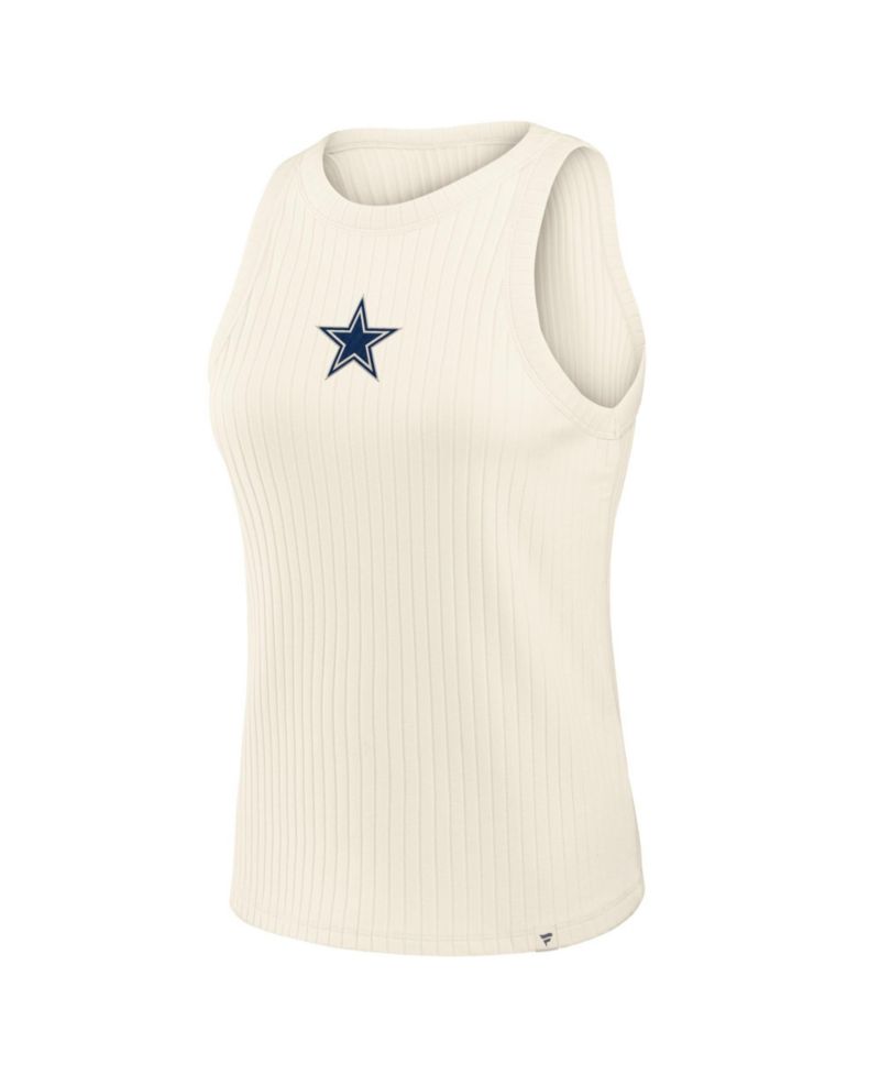 Women's Dallas Cowboys Star Play Ribbed Slim-Fit Tank Top