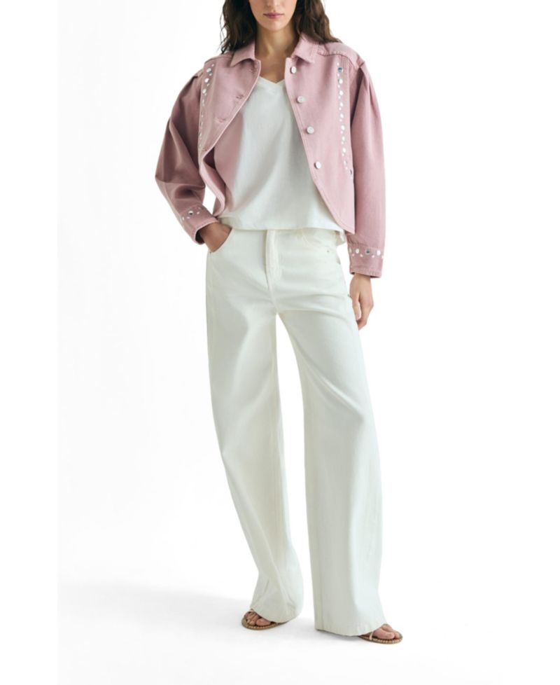 Women's Denim Studs Jacket