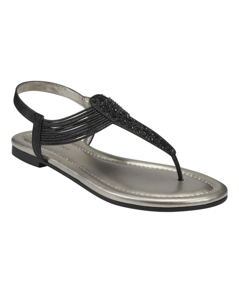 Women's Kayte Embellished T-Strap Flat Sandals