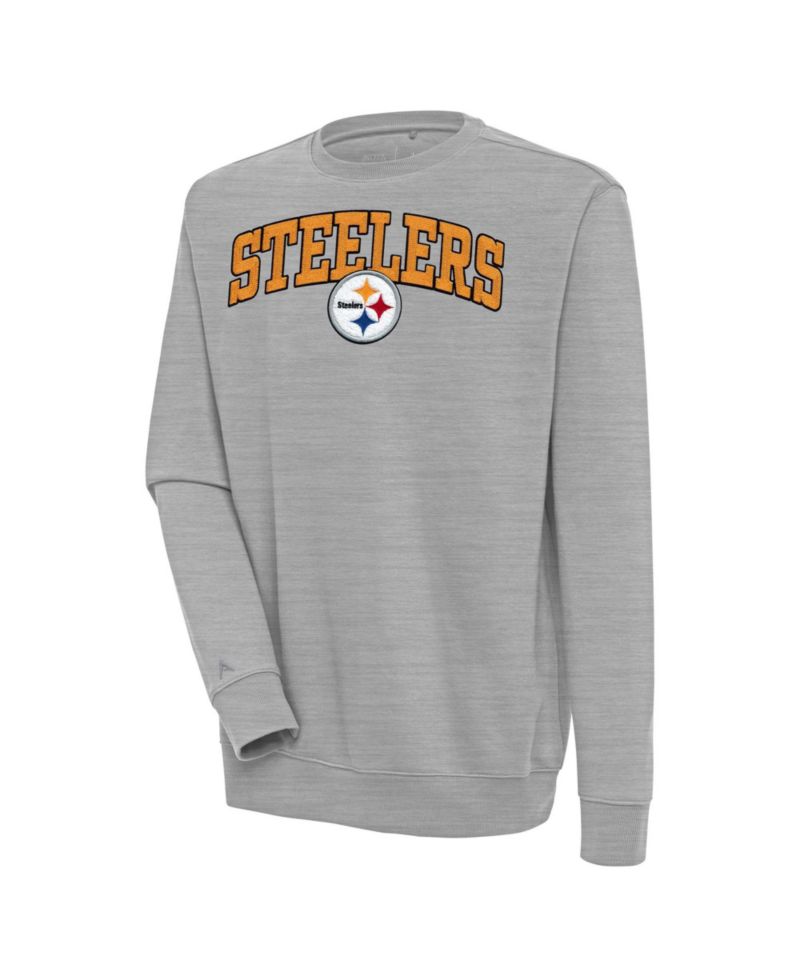 Men's Pittsburgh Steelers Victory Chenille-Patch Brushed-Back Fleece Sweatshirt