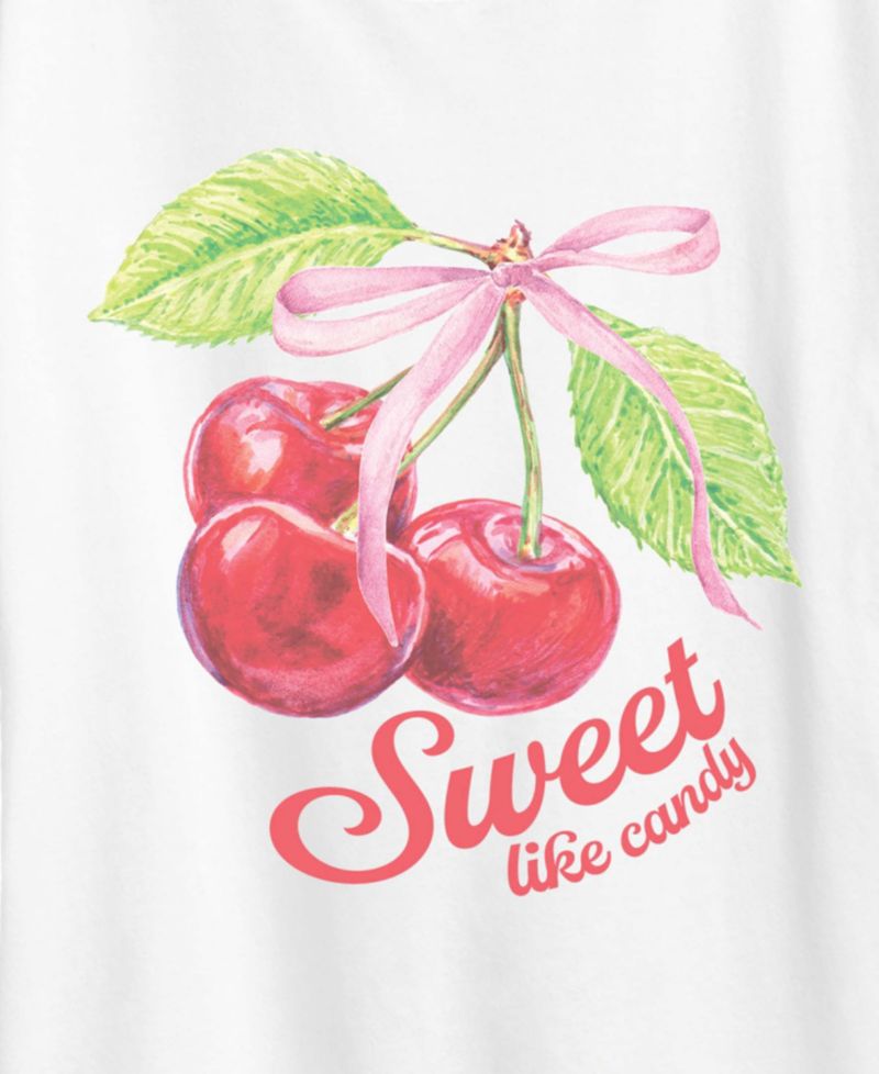 Plus Size Sweet Like Candy Graphic Crewneck Short-Sleeve T-Shirt