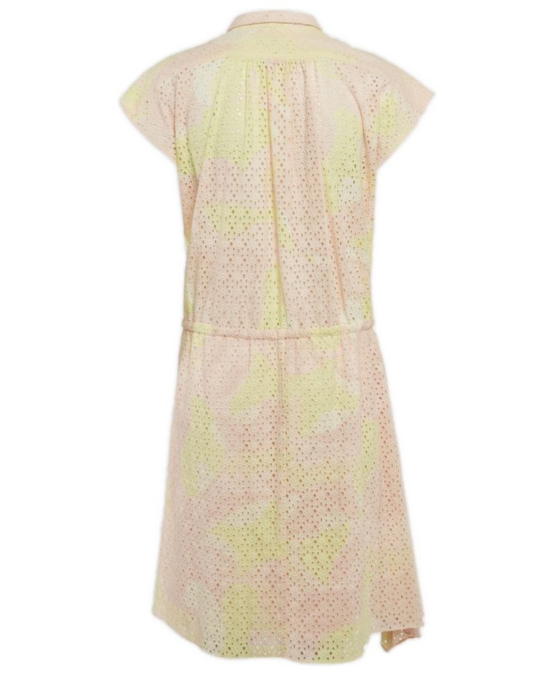 Women's Pre-Owned Zadig and Voltaire Yellow/pink Camouflage Print Anglaise Requiem Short Dress