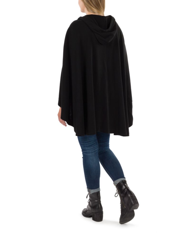 Women's Hooded Cape with Buttons