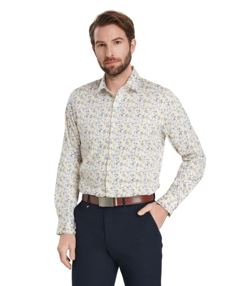 Men's Slim-Fit Florian Ditsy Dress Shirt