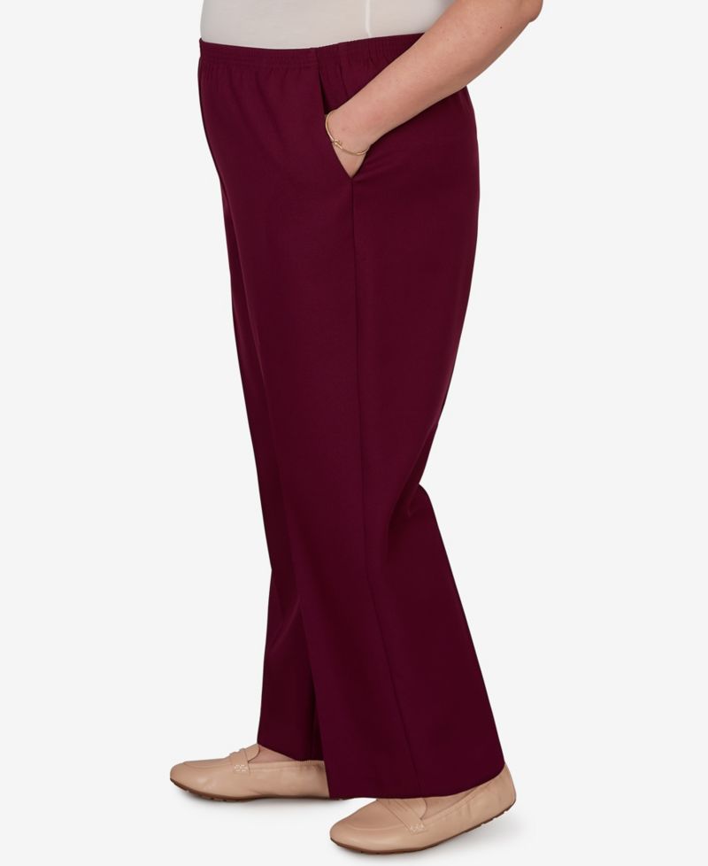 Plus Size Colored Mid-Rise Pants