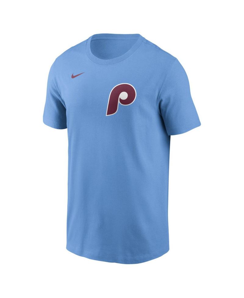 Men's Bryce Harper Light Blue Philadelphia Phillies Name & Number T-Shirt
