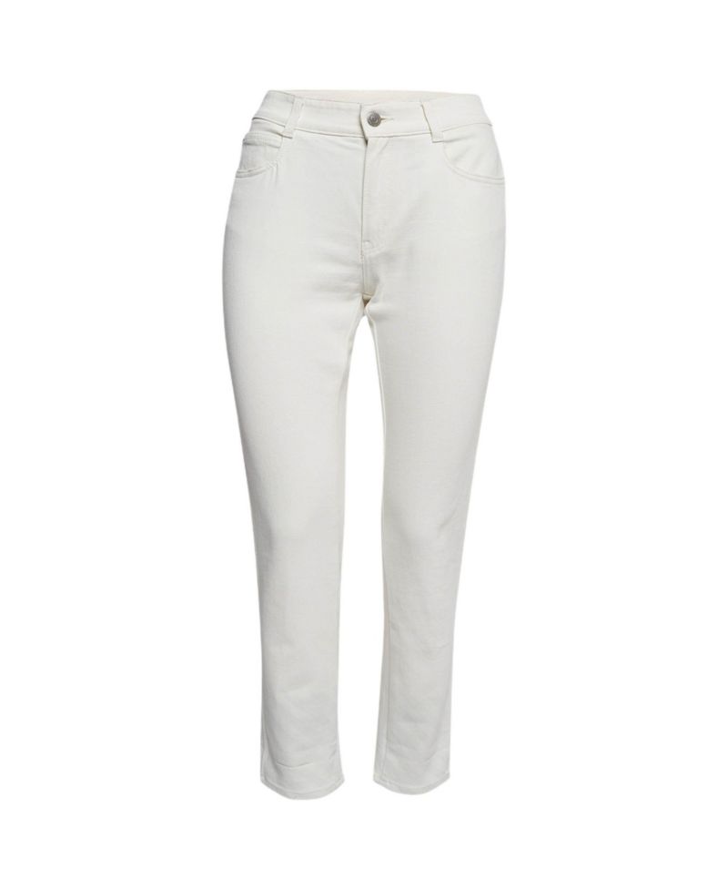 Women's Hem Printed Denim Jeans