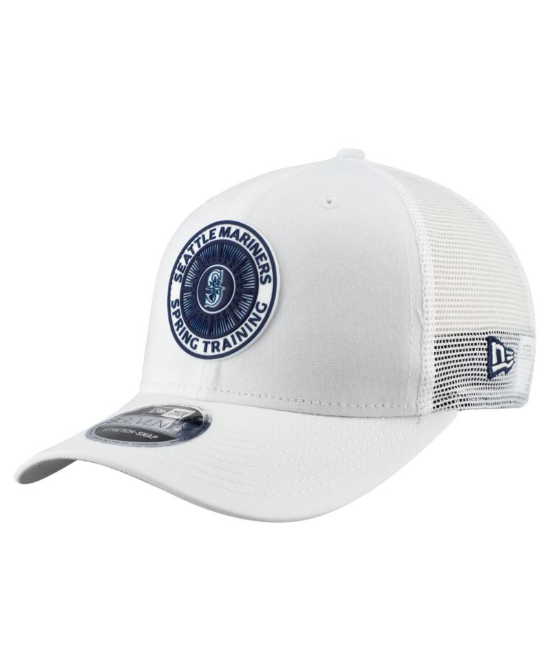Men's White Seattle Mariners 2026 Spring Training Fan Pack 9SEVENTY Adjustable Trucker Hat
