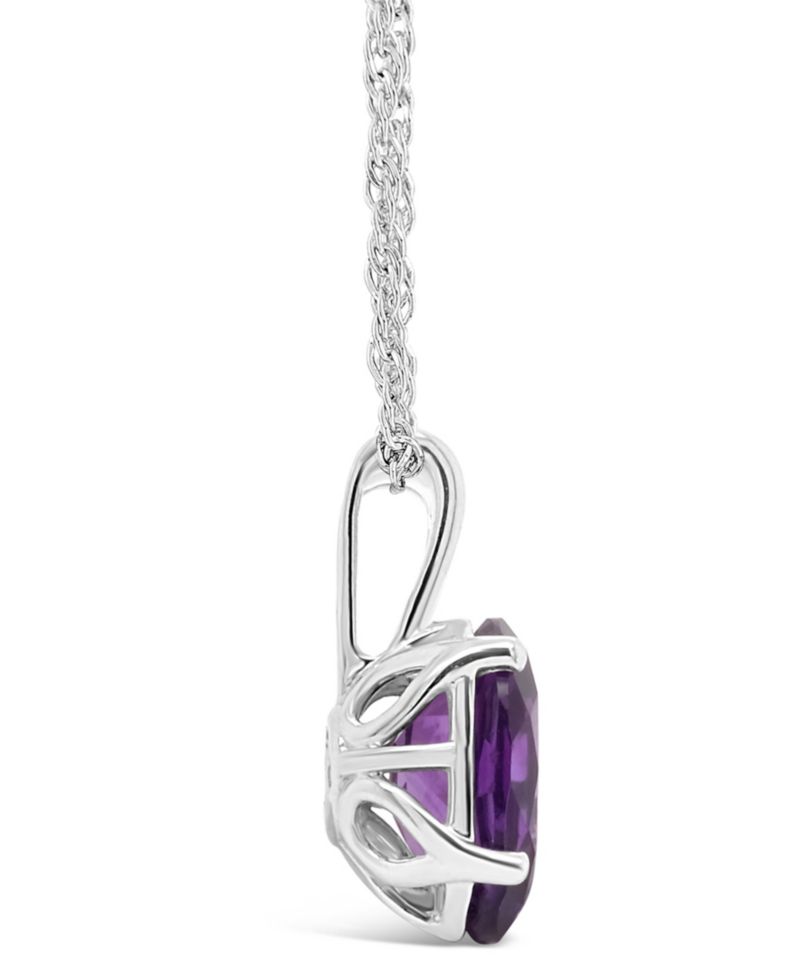 Amethyst (2-1/3 ct. t.w.) Pendant Necklace in Sterling Silver. Also Available in Blue Topaz, Citrine, and Rose Quartz