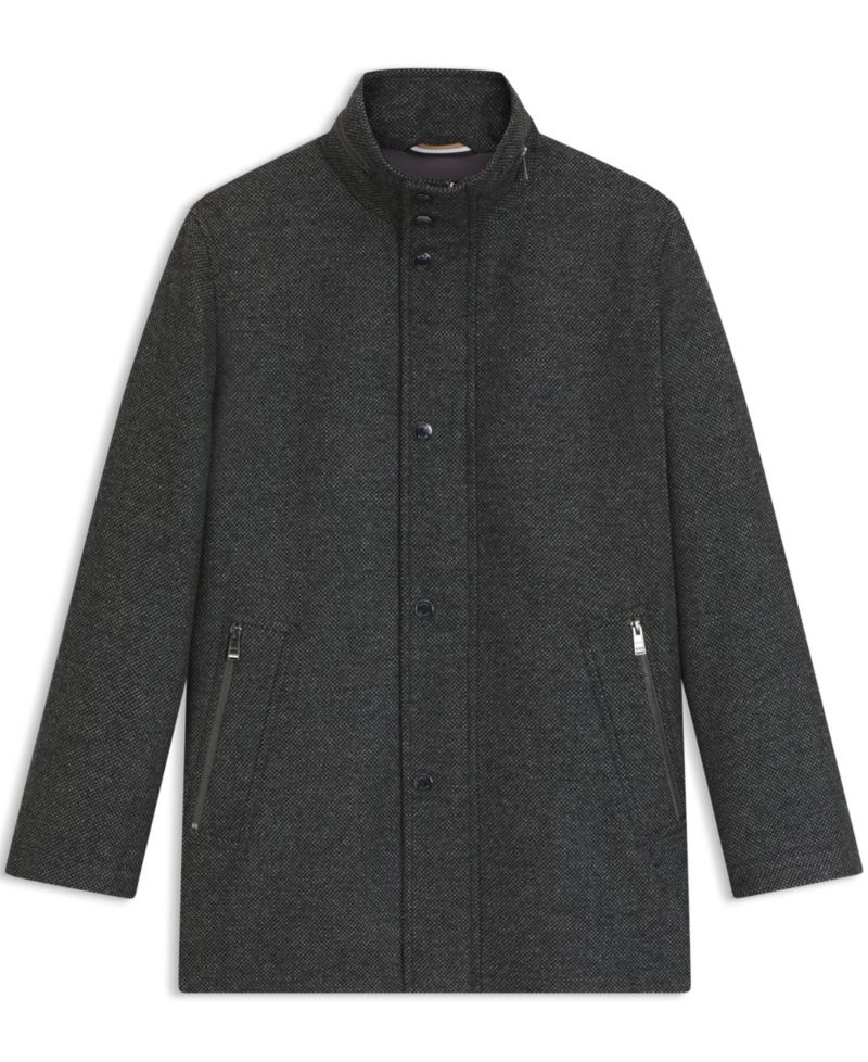 Men's Relaxed-Fit Wool-Blend Coat