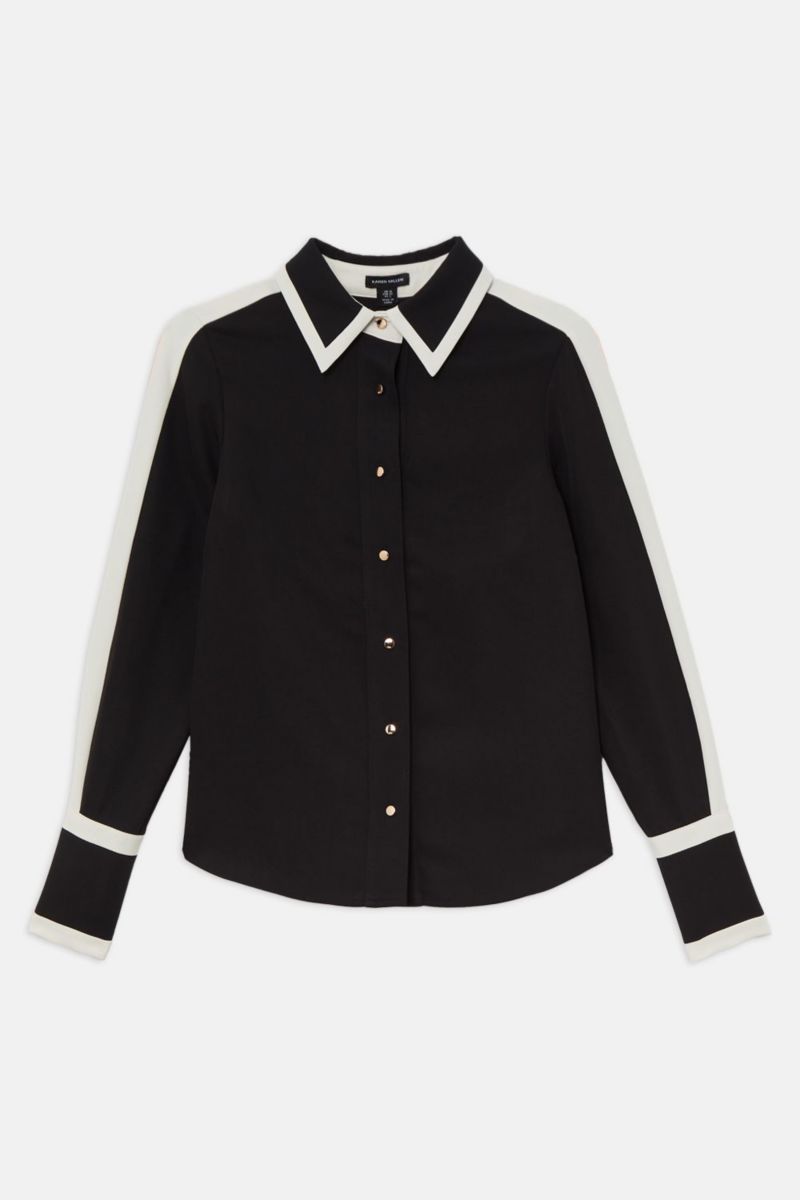 Women's Colour Block Twill Woven Shirt