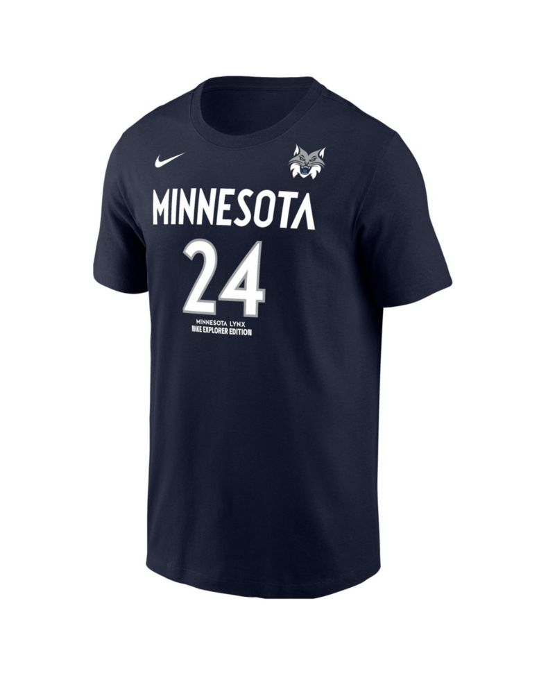 Men's Napheesa Collier Navy Minnesota Lynx Explorer Edition Name & Number T-Shirt