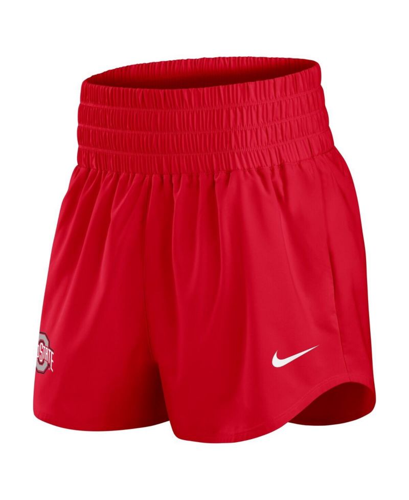 Women's Scarlet Ohio State Buckeyes Performance One Dri-FIT High-Rise Shorts