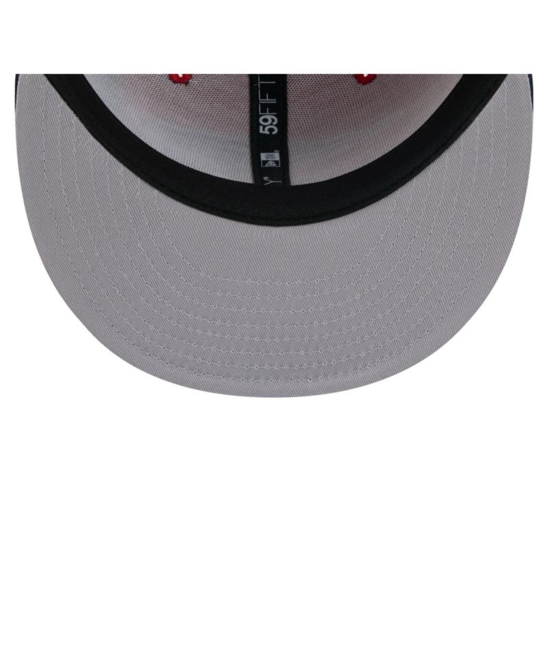 Men's Red/Navy New England Patriots Shock 59FIFTY Fitted Hat