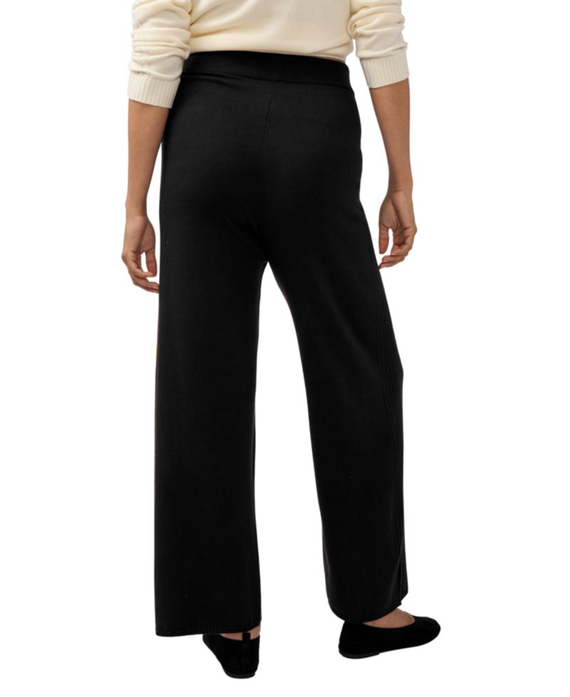 Maternity Sweater Pant Knit Wide-Leg Pants