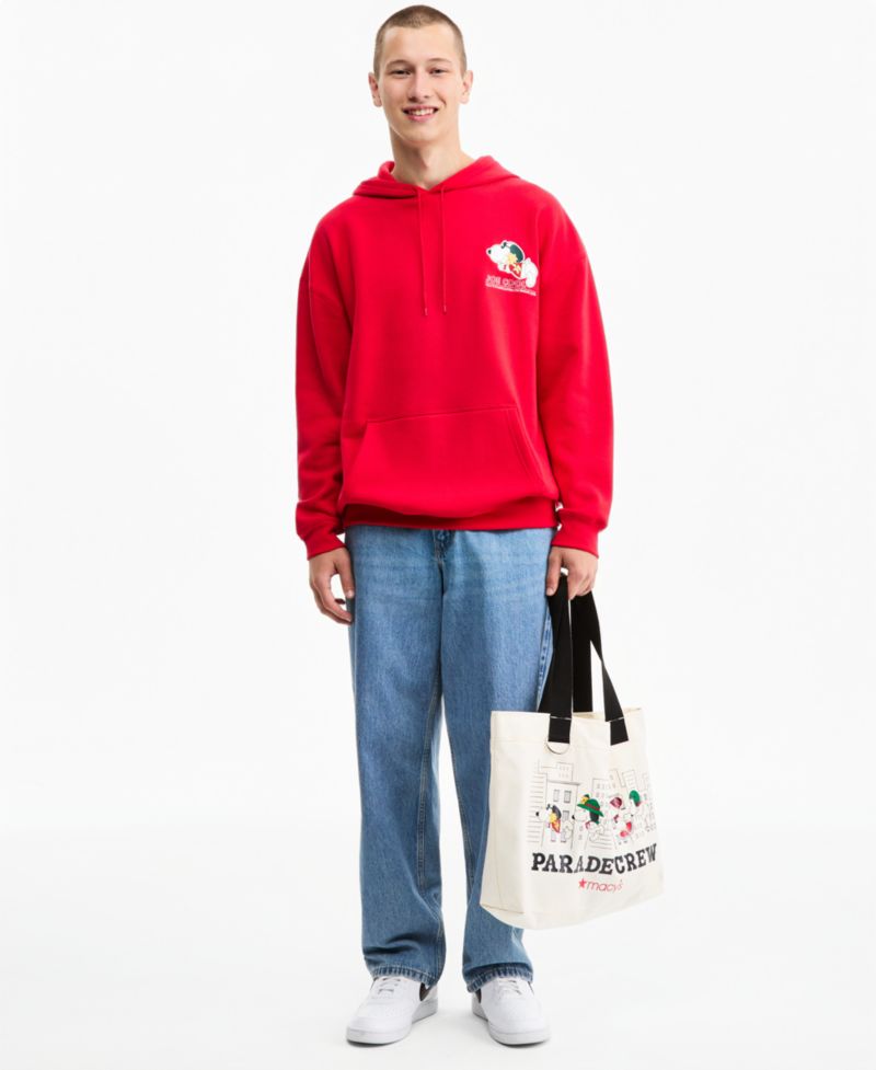 100th Thanksgiving Day Parade Adult Unisex Joe Cool Snoopy & Woodstock Balloon Pullover Hoodie