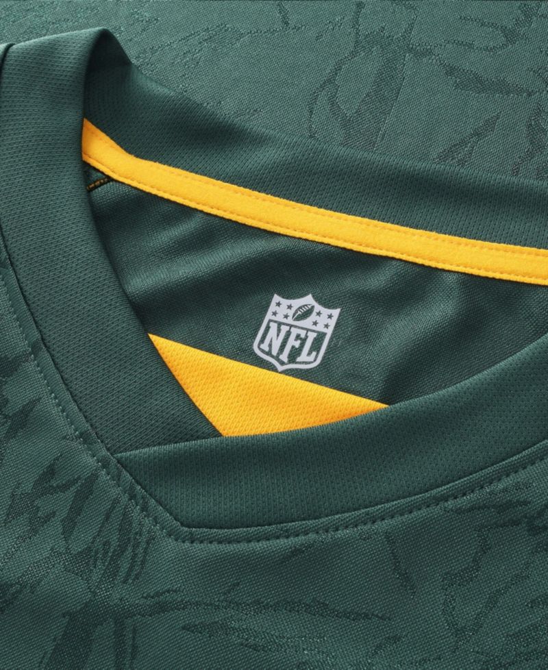 Big Boys and Girls Green Green Bay Packers Football x Football V-Neck Fan Jersey