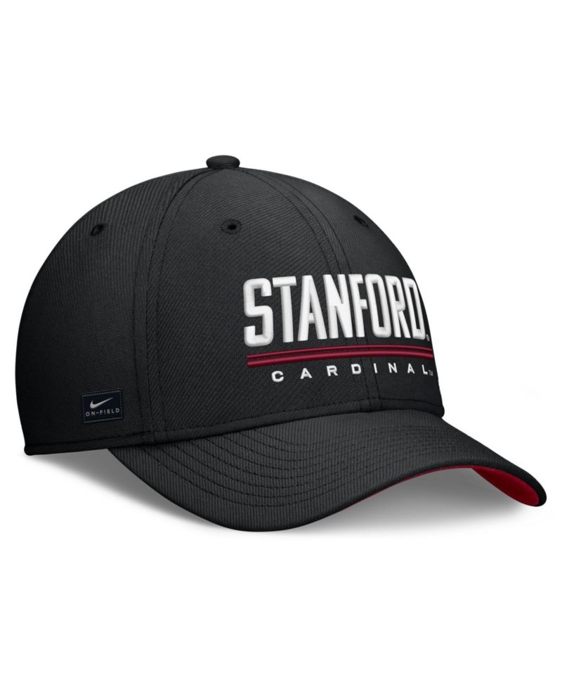 Men's Black Stanford Cardinal Game Day Rise Swooshflex Hat