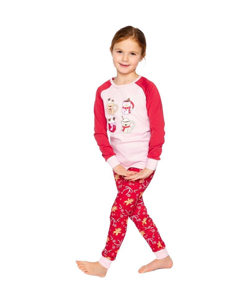 Little and Big Girl (6 - 12) Cotton Two-Piece Pajama Set