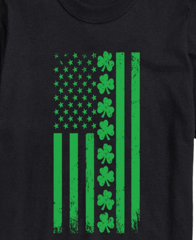 Men's Instant Message Lucky USA Flag Short-Sleeve Graphic T-Shirt