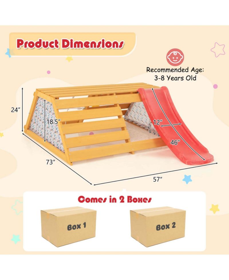 Ages 3-8 5-in-1 Indoor Jungle Gym