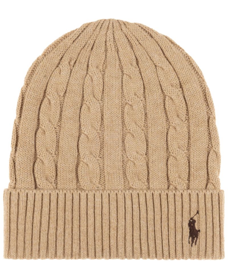 Men's Cashmere Cable Beanie Hat