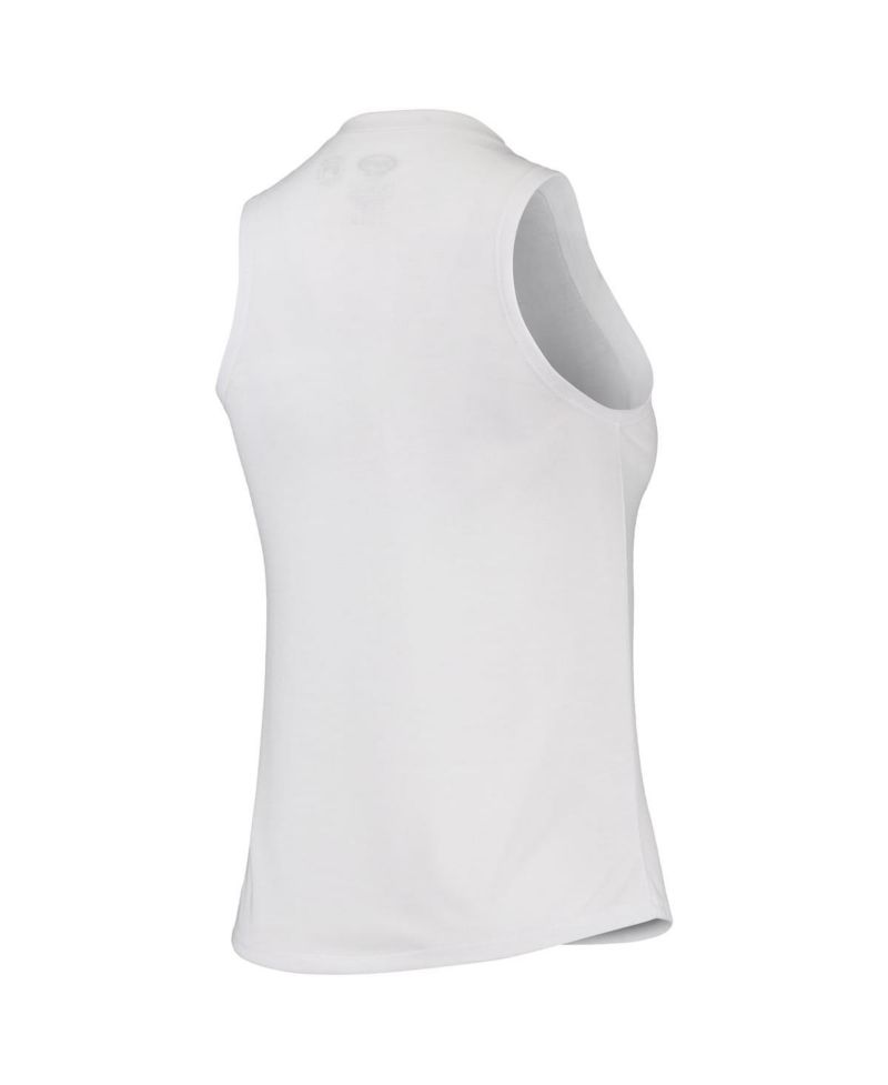 Women's White, Black Chicago Cubs Sonata Tank Top and Leggings Set