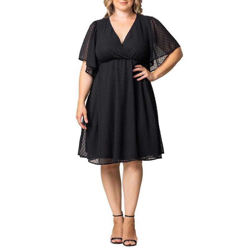Plus Size Florence Flutter Sleeve Dress