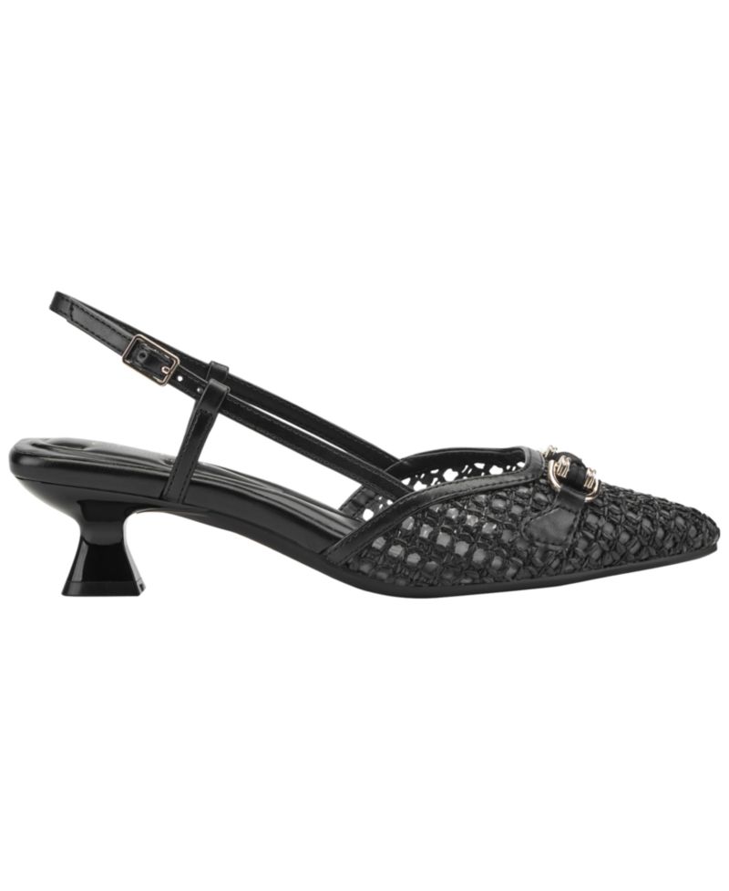 Women's Hetty eFlex Woven Slingback Kitten Heel Pumps