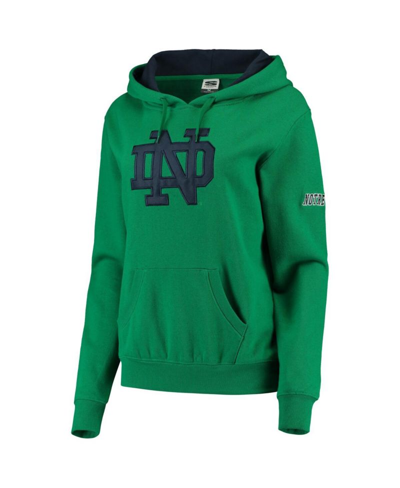 Women's Kelly Green Notre Dame Fighting Irish Big Logo Pullover Hoodie
