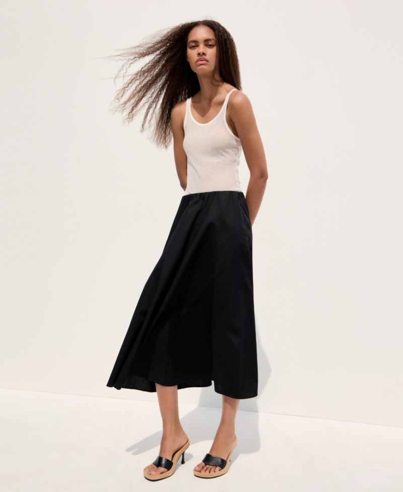 Women's Flared Cotton Skirt