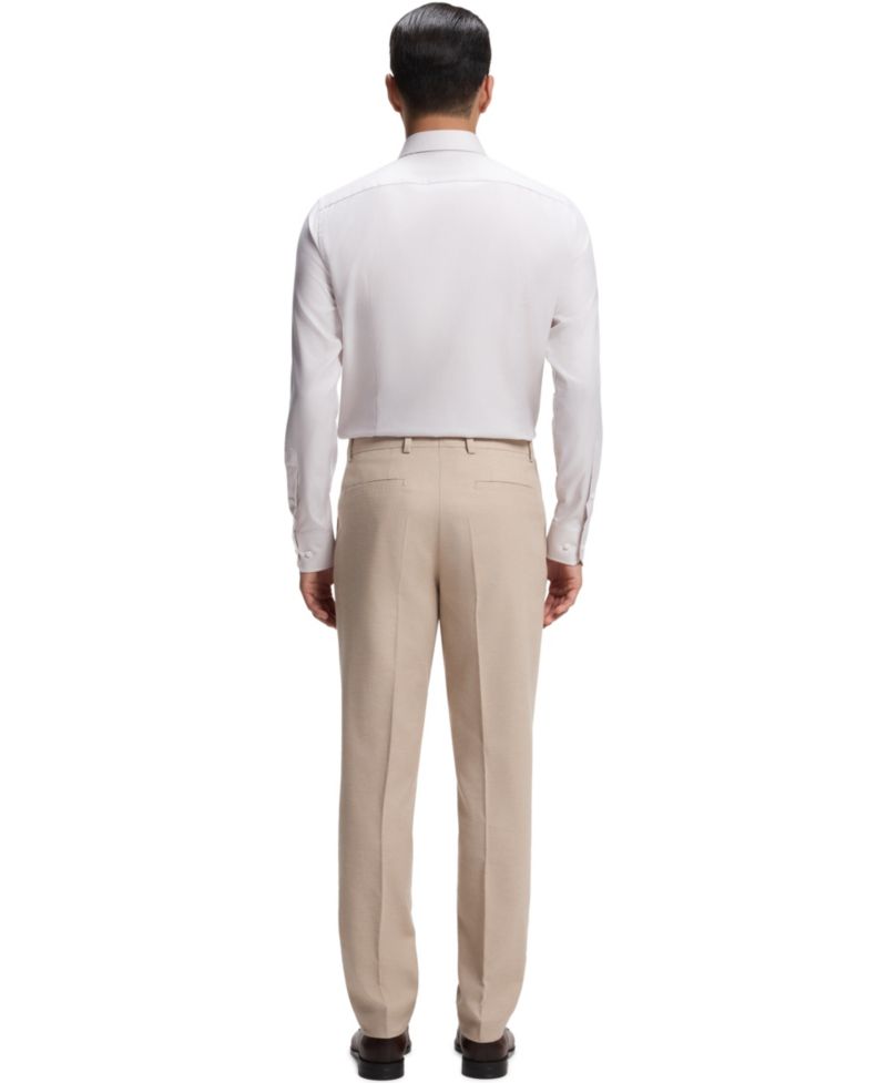 Men's Wrinkle-Resistant Cotton Slim-Fit Dress Shirt