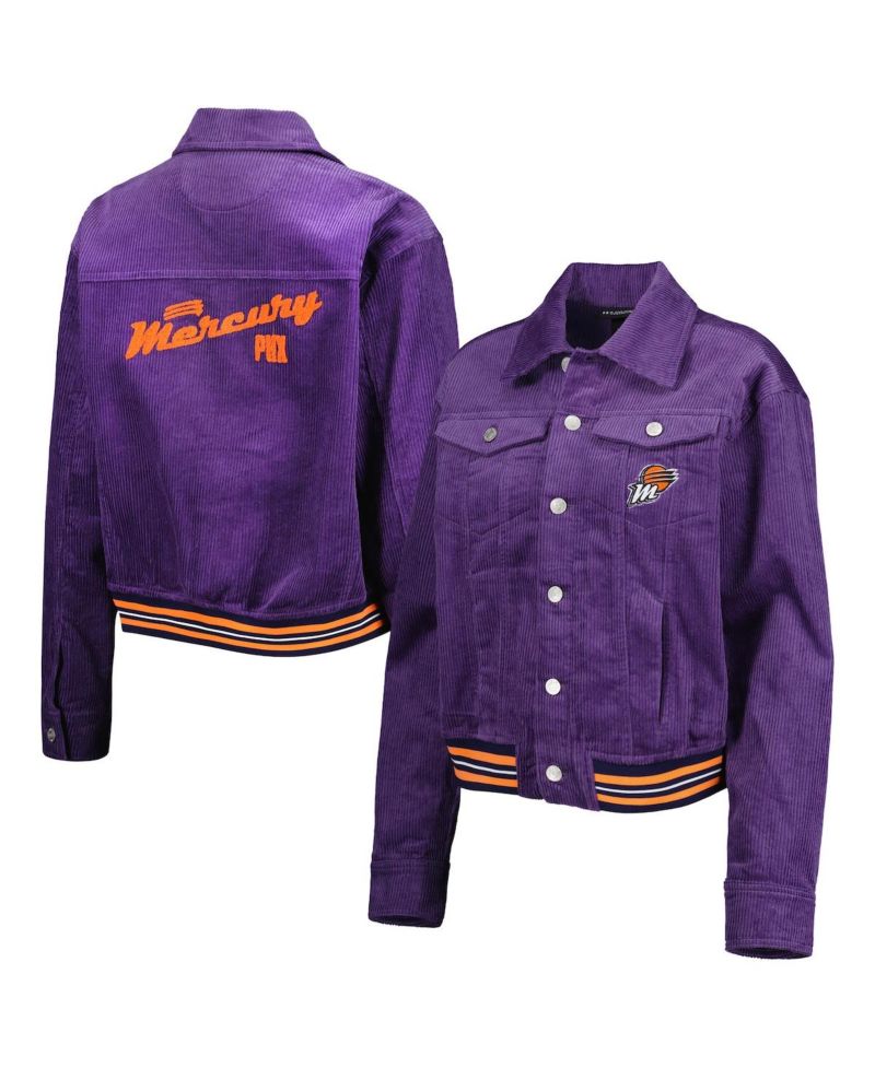 Women's Purple Phoenix Mercury Corduroy Button-Up Shacket