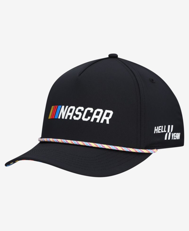 Men's and Women's Black NASCAR Hell Yeah Rope Adjustable Hat
