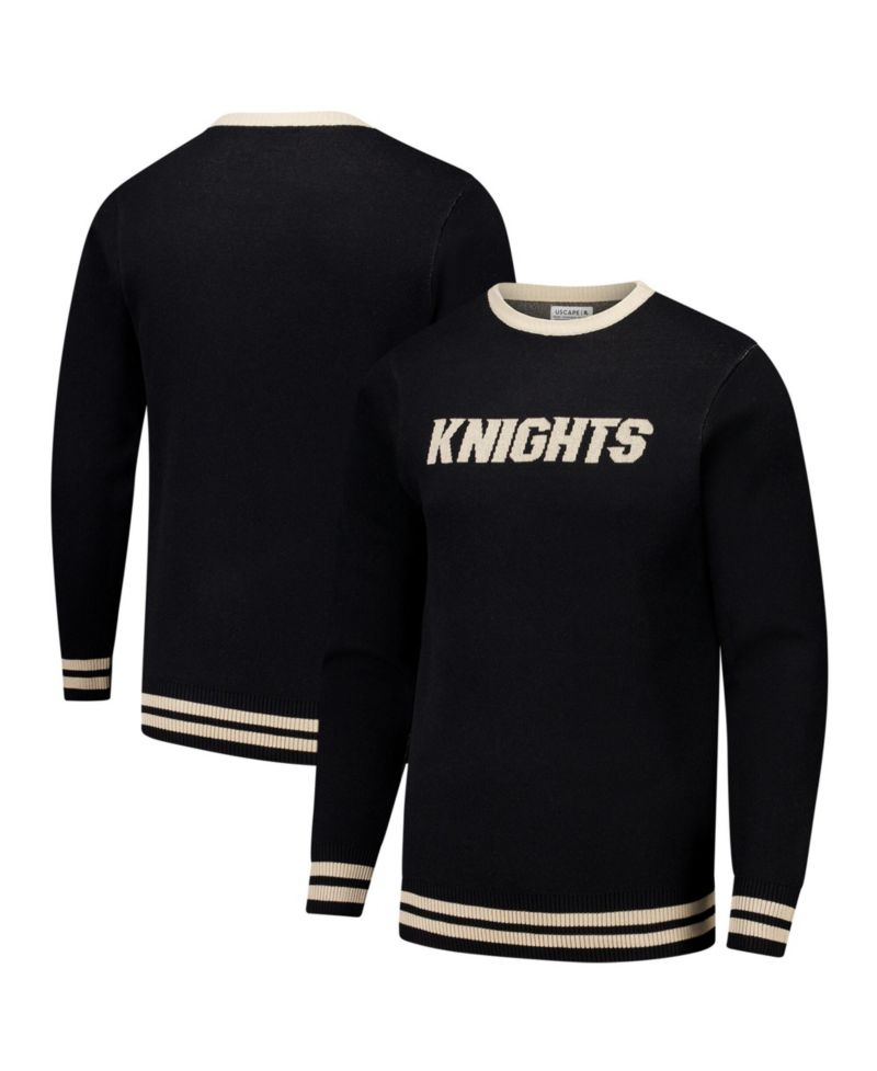 Men's and Women's Black UCF Knights Renew Knit Vintage Pullover Sweater