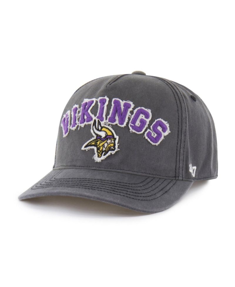 Men's Charcoal Minnesota Vikings Calderwood Well Worn Hitch Adjustable Hat