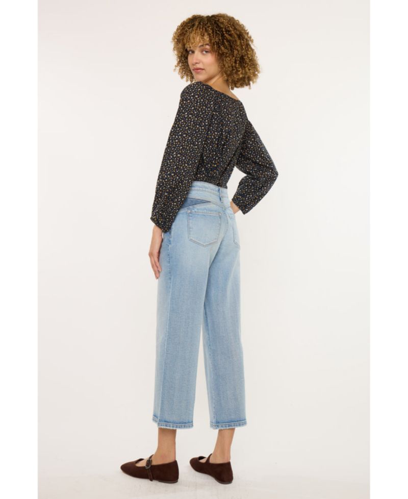 Women's Lorinne High Rise Cropped Wide Leg Jeans