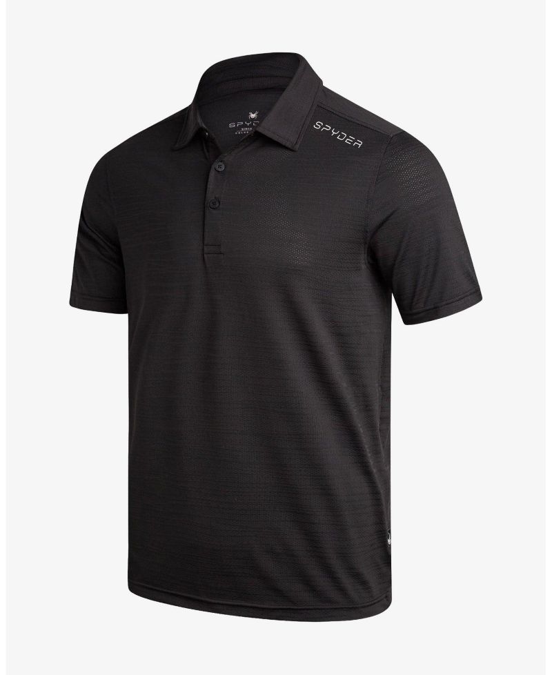 Men's Jacquard Knit Polo Shirt