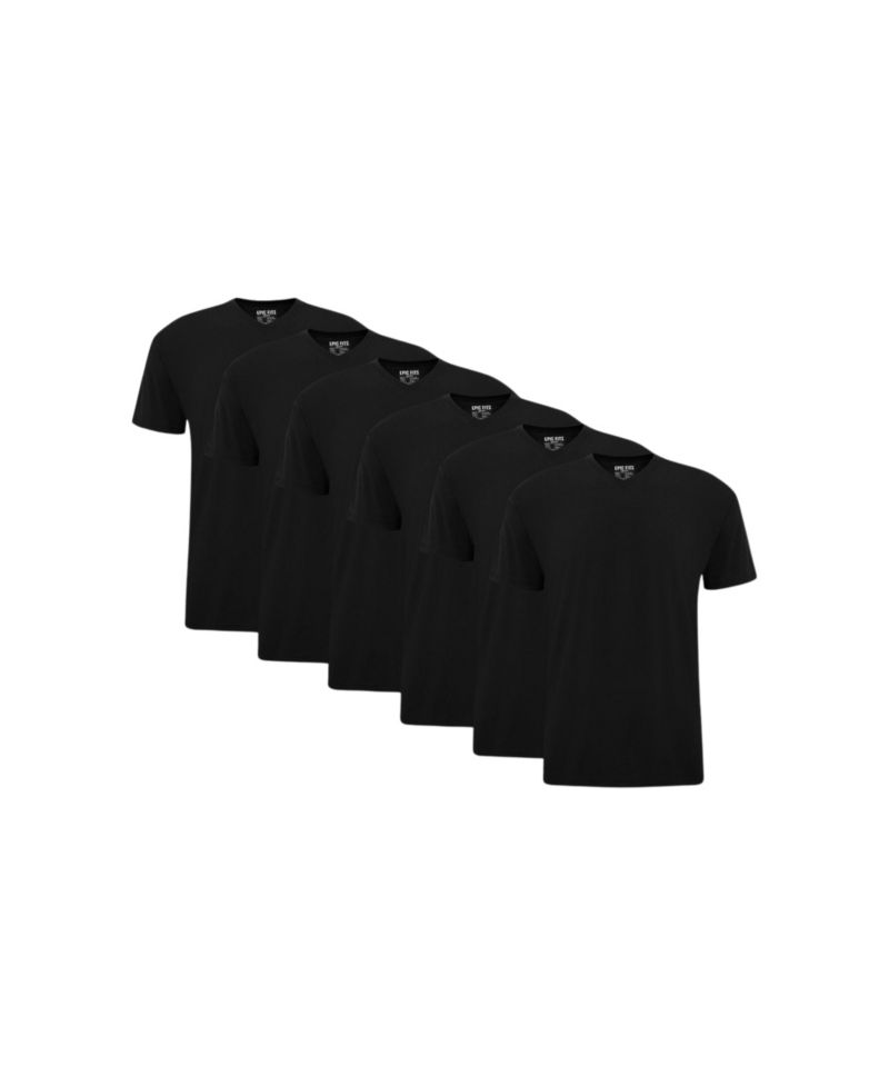 Men's V-Neck T-Shirt, 6-Pack