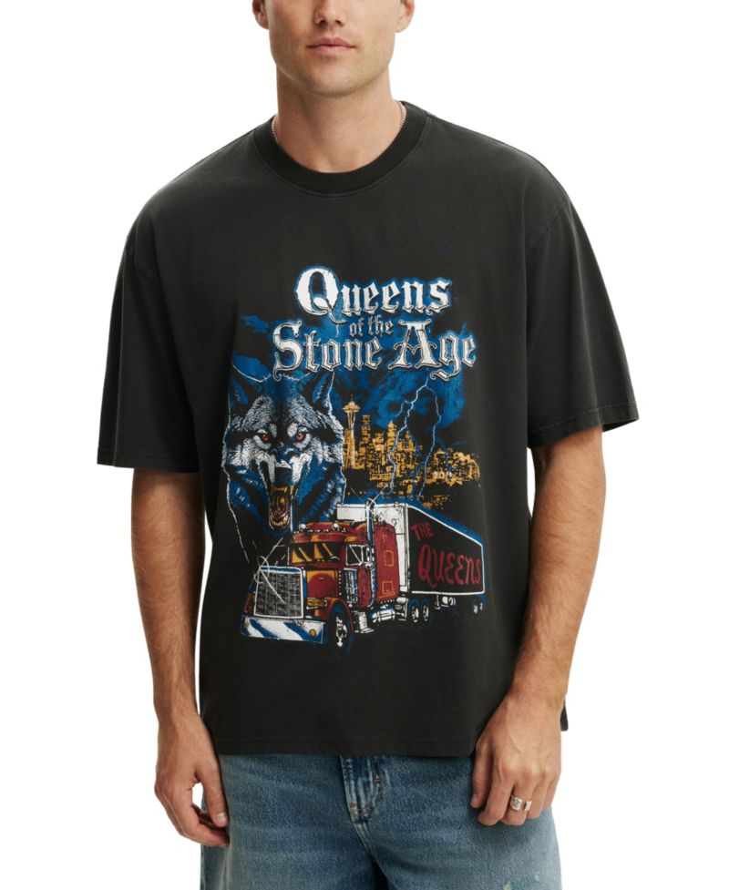 Men's Everyday Fit Music Graphic Modern-Fit T-Shirt